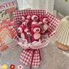 Dekorative Blumenkränze, süßes Anime-Tier mit künstlichem Abschlussstrauß, kreativer Geburtstag, Valentinstag, Weihnachtsgeschenke 221118