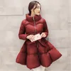 Kvinnors dikerockar 2022 mode vinter kvinnor varm ytterkl￤der bomull vadderade jackor kvinnor kl￤der blixtl￥s b￤lte parkas manteau femme xa232