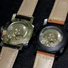 Relojes de pulsera GULL TRON Reloj automático para hombre Relojes de lujo para hombre Reloj de pulsera mecánico Zafiro luminoso 50 m Impermeable ST2557 Correa de cuero