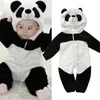 Pagliaccetti 0-36 mesi nati Vestiti per bambini Tenere al caldo Tute invernali Complessivamente Panda Animale Con cappuccio Ragazzo Pagliaccetto Ragazza Pigiama 221117