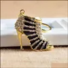 Кстачевые шнурки Crystal High Heel обувь для ключей Key Ring