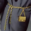 Fashion Luxury Designer Women Chain Belts for Pants Dress Mini Vintage Waist Gold Metal Bag Waistband Body Jewelry Accessories 2202383022