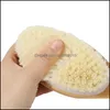 Bath Brushes Sponges Scrubbers Bath Brushes With Soft And Stiff Bristles Exfoliating Skin Shower Brush Specially Long Wooden Hand Dhdzc