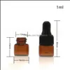 Perfume Bottle 1000Pc 1Ml 2Ml L Amber Glass Dropper Bottles Essential Oil Bottle Small Per Vials Sampling Storage Rra1981 Drop Deliv Dhylm