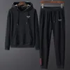 Mens chándales sudaderas trajes suéter pantalones conjunto diseñador sudaderas con capucha streetwear sudaderas traje deportivo carta decoración hombres gruesos pantalones ropa 3xl 4xl