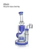 Wholesale 7.48 inches Klein Dab Bong Water Pipe Recycler Glass Piece Dab Rig