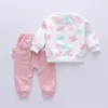 Ensembles de vêtements 1 4 ans bébé filles ensemble printemps coton dessin animé hauts pantalons 2 pièces costume pour enfants cadeau d'anniversaire enfant en bas âge vêtements pour enfants 221118