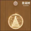 Christmas Decorations 16Cm Christmas Led Lights Decoration For Homes Tree Santa Claus Snowflake Elk Bell Pattern Wall Decor Festival Dhh9S