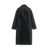 Wooling Blends BM MD Za europejski i amerykański moda moda swobodny luźne, podwójne wełniane wełniane kurtka wełniana 3046701 221118