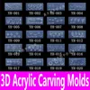 Whole-1piece 3d Acrylic Nail Carving Mold Nail Art Template in 139 Designs Pattern Decoration DIY Silicon Gel for Stickers Whole282O