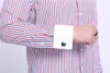 Men's Casual Shirts Quality Men Slim Fit Mens Long Sleeve Business Dress French Cufflinks Male Striped 221117