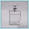 Botella de perfume portátil recargable por botella de spray 50 ml viales vacíos negro claro con bomba pulverizador atomizador Rrd3044 Drop Delive Dhbxx