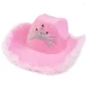 Berretti Cappelli da cowgirl Donna Addio al nubilato Compleanno per adulti Discoteca Dress Up T8NB