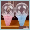Gream Ice Cream Gream embrulhando pl￡stico Made Made Diy Candy Caixa para Favores de Casamento fofo Bolo de presentes de Party Decorate 0 99my FF Drop dell Dhjv5