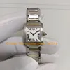 2 Stil med original Box Watch for Women Two Tone Silver Ratten