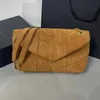 Matt läder messenger väska mocka handväska kuvert stil axel väskor mode brev gyllene kedja klaff crossbody handväska handväskor lady totes brandwomensbags