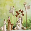 Babyspeelgoed cadeau sets 20 pc's geboorte van geboorte gegraveerde hand geschilderde poppenkunst Kstristschap Collectie Decoratief standbeeld Home Kerstdecoratie 2627 E3