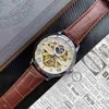 Philipp Super Mens koppel voor vliegwiel Pate luxe holle kijkt uit Baida Automatisch groot vliegwiel Mechanische vier pin werkwistwatches mode nautilus jd3l