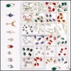 Nail Art Decorations Mti vormen diamant nagel kunstdecoraties 24 rooster colorf ab rhinestone metalen juwelen voor schoonheid diy ambacht druppel del dhf6m