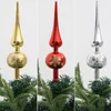 Christmas Decorations Tree Decor Electroplating Colorful Tip Shaped Ball Pendant Xmas Gift For Home