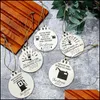 Christmas Decorations Personality Wooden Gasoline Barrel Christmas Decorations Tree Room Crafts Pendants Home Decor Gifts 2032 E3 Dr Dhdyx