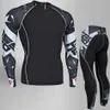 Men's Thermal Underwear Compression Sports underwear MMA rash guard Male Fitness Leggings Jogging T-shirt Quick dry Gym Workout Sport suit 4XL 221117