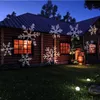 Projector Lamps 12 Patterns Christmas Laser Snowflake Lamp Halloween Outdoor LED Disco Lights Home Garden Star Light Indoor Decoration 221117