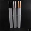 Perfume Bottle 20Ml Frosted Glass Spray Bottle Empty Per Atomizer Slivery Glod Vials Cosmetic Container Hha505 Drop Delivery Health Dhvlh