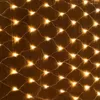 Strings Thrisdar 2x2m 3x2m 6x4m LED Net Mesh Fairy String Light Christmas Tree-wrap Lights Outdoor Wedding Party Curtain Ghirlanda