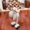 Decorazioni natalizie Retrattile Natale Renna Bambola decorazione natalizia Navidad Figurine Anno Alce Giocattoli Regalo per bambini Ornamenti per alberi 221117