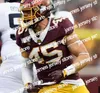 Fußball Custom S-6xl NCAA Minnesota Golden Gophers Maglie da Calcio 5 Dylan Wright 76 Chuck Filiaga 77 Quinn Carroll 98 Trey Bixby 80