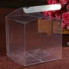 Gift Wrap 10pcs 20X20X8cm Large Transparent PlasticPVC Packing Box Wedding Party Toy Display Doll Festival