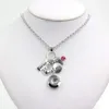 Hänge halsband 10st grossist 18mm snap smycken hjärtvalentin halsbands gåvor