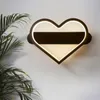 Wall Lamp Led Heart Shaped Lamps Home Living Room Decoration Bedroom Bedside Indoor Lighting Corridor Aisle Cafe Lights