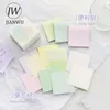 Uwagi Jianwu 270 PCS Proste kolory gradientu notatka pad śliczna wiadomość lepki papierowy czasopismo scrapbooking dekoracyjny Kawaii Artykuły papiernicze 221118