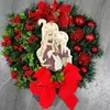 Decorative Flowers Wreaths Elegant Red Christmas Champagne Gold Window Door Wall Ornament Decorations Home Halloween Ornaments 221117