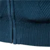 Chandails pour hommes AIOPESON Argyle Solid Color Cardigan Casual Quality Zipper Cotton Winter s Fashion Basic Cardigans pour 221117