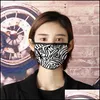 Designer Masks Animal Texture Mask Adt Kids Windproof Dustproof Face 3D Printed Cotton Masks Reusable Can Be Washed Drop Delivery Ho Dhr1V