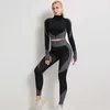 Yoga -outfits salspor vrouwen yogabroek naadloze sport trainen push up sportwear rekbare fitness gym leggings running joggings leggins broek t220930