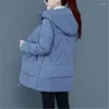 Trench Cods Coats Winter Women's Long Female Femme Parkas Big Size Vestes Hooded Femme d￩contract￩e Coton Down Overcoats