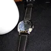 Relojes de pulsera GULL TRON Reloj automático para hombre Relojes de lujo para hombre Reloj de pulsera mecánico Zafiro luminoso 50 m Impermeable ST2557 Correa de cuero