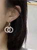 Pendientes de diseñador para mujer Traje de moda Regalo de fiesta Boda Diseñador de lujo Anillo de oreja Mujeres Letras Pendientes de diamantes Beautiful2321