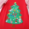 Girls Dresses Jumping Meters Arrival Red Christmas Long Sleeve Selling Childrens Year Costume Autumn Winter Frocks 221117