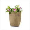 Plantadores Pots Limpagem de água Kraft Flowers Pot Originalidade Bolsas duráveis ​​criativas vendem bem com padrões diferentes 13KQ J1 D DHMDR