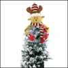 Chapéus de festa Modelagem de árvore de Natal Hat Old Man Snowman Deer Mti Styles Hats Felt Festival Artigos Chegada 21 8CX2 L1 Drop Delivery Dhp5l