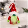 Juldekorationer jul gnome ansiktsl￶sa dockor upplysta dekorationer f￶r hus plysch dolltecknad leksak xmas g￥vor tr￤d hem dekor dh7vx