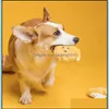 Dog Toys Chews Dog Toys Supplies Ear Planet Pet Creative Voice Puzzle Potato Chip Toy Plush Molars Bite Proof Small 1180 V2 Drop D Dhliv