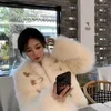 Women's Fur Coats Women 2022 Autumn Winter Tops Fashion Faux Overcoats Elegant Thick Warm Jackets For Female E46