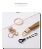 1PC Cell Phone Straps Charms Mobile Lanyard Hanging Neck Leather Pendant for XSMA11/12 Shell Net Celebrity Anti-lost Sling