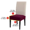 Stolskydd elastiskt sittplats f￶r slipcovers Jacquard matsal kudde t￤ckning bordsskivor skrivbord tjock str￤cka
